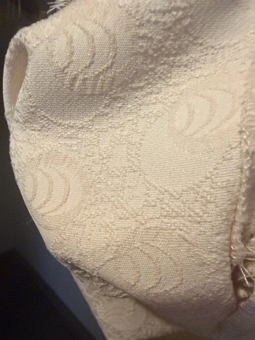 zara textured puff sleeve top sz S